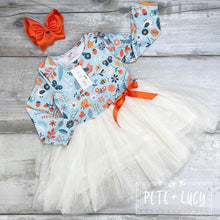 Load image into Gallery viewer, Pete + Lucy Birds and Blooms tulle dress
