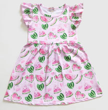 Load image into Gallery viewer, Clover Cottage Pink Watermelon dress
