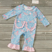 Load image into Gallery viewer, Pete + Lucy Dancing Dragonflies romper
