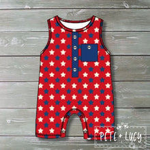 Load image into Gallery viewer, Pete + Lucy Home of the Brave romper
