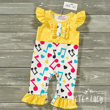 Load image into Gallery viewer, Pete + Lucy Music to My Ears romper
