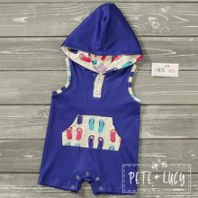 Load image into Gallery viewer, Pete + Lucy Sand Slippers romper
