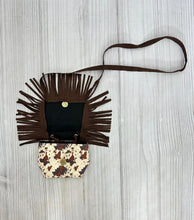 Load image into Gallery viewer, Clover Cottage Cowhide fringe purse
