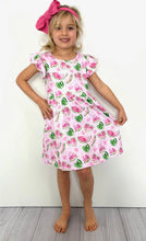 Load image into Gallery viewer, Clover Cottage Pink Watermelon dress
