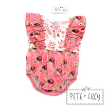 Load image into Gallery viewer, Pete + Lucy Sweet Ladybugs romper
