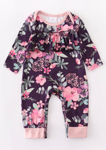 Load image into Gallery viewer, Floral and ruffles romper
