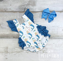 Load image into Gallery viewer, Pete + Lucy Mercat romper
