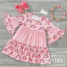 Load image into Gallery viewer, Pete + Lucy Strawberry Rainbows dress
