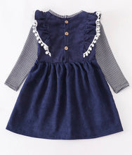 Load image into Gallery viewer, Red truck corduroy dress

