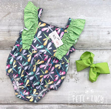 Load image into Gallery viewer, Pete + Lucy Dragonfly Vibes romper
