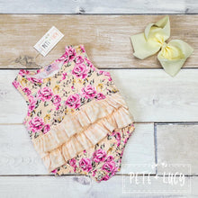 Load image into Gallery viewer, Pete + Lucy Antique Floral romper
