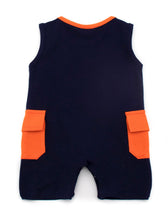 Load image into Gallery viewer, The Cutest Catch appliqué romper with pockets
