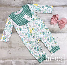 Load image into Gallery viewer, Pete + Lucy Princess Peacock romper
