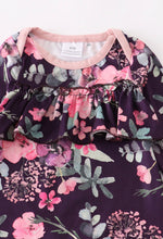 Load image into Gallery viewer, Floral and ruffles romper
