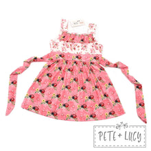 Load image into Gallery viewer, Pete + Lucy Sweet Ladybugs dress
