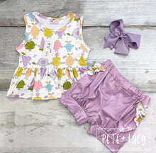 Load image into Gallery viewer, Pete + Lucy Silly Fruit short set
