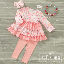 Load image into Gallery viewer, Pete + Lucy Unicorn Fluff pant set
