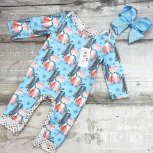 Load image into Gallery viewer, Pete + Lucy Winter Fox romper
