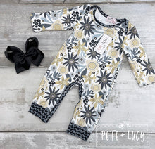 Load image into Gallery viewer, Pete + Lucy Golden Garden romper
