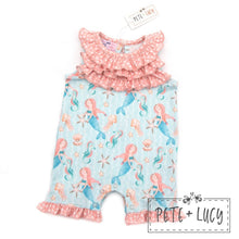 Load image into Gallery viewer, Pete + Lucy Swim With the Mermaids romper
