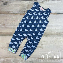 Load image into Gallery viewer, Pete + Lucy Whale of a Time boy romper
