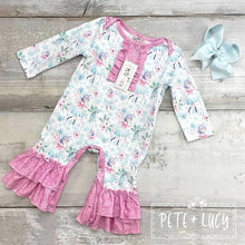 Load image into Gallery viewer, Pete + Lucy Winter Fairies romper
