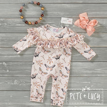 Load image into Gallery viewer, Pete + Lucy Fall Butterflies romper
