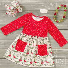 Load image into Gallery viewer, Pete + Lucy Merry Wreaths dress
