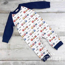 Load image into Gallery viewer, Pete + Lucy Choo-Choo romper
