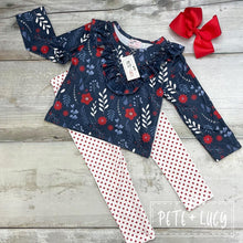 Load image into Gallery viewer, Pete + Lucy Cool and Crisp Garden pant set
