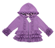 Load image into Gallery viewer, Pete + Lucy Lilac Ruffle Hoodie
