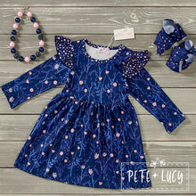 Load image into Gallery viewer, Pete + Lucy Midnight Blooms dress
