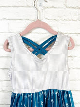 Load image into Gallery viewer, Sparkledots Striped Arrows Criss Cross dress
