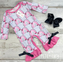 Load image into Gallery viewer, Pete + Lucy Lucky Ladybug romper
