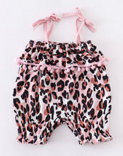 Load image into Gallery viewer, Pink Leopard romper
