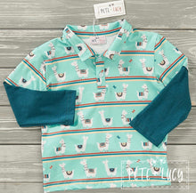 Load image into Gallery viewer, Pete + Lucy Happy Llamas shirt
