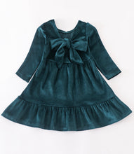Load image into Gallery viewer, Velvet Tiered dress in Forest
