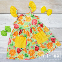 Load image into Gallery viewer, Pete + Lucy Fruitful Sun dress
