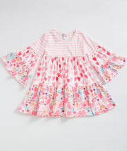 Load image into Gallery viewer, Clover Cottage Floral Hearts dress
