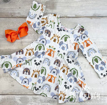 Load image into Gallery viewer, Pete + Lucy Happy Zoo dress
