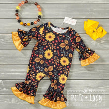 Load image into Gallery viewer, Pete + Lucy Dancing With Sunflowers romper
